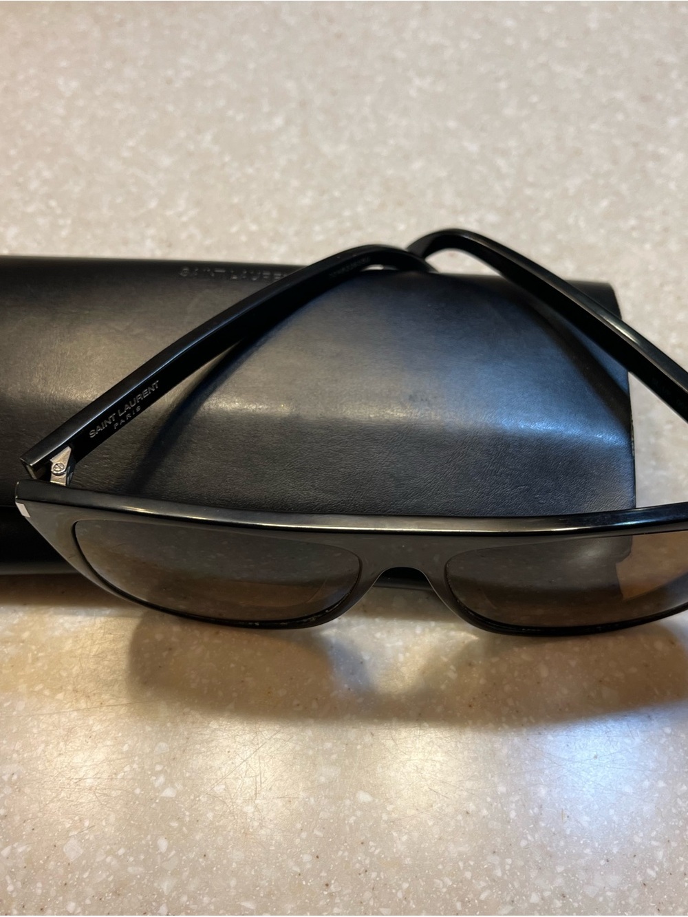 Saint Laurent Black Women’s Sunglasses with Dark Lenses